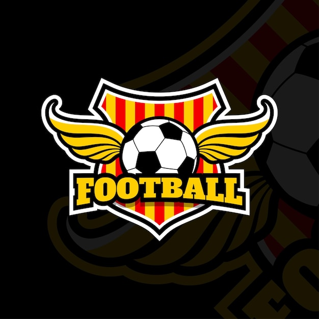 Wing football club logo vector