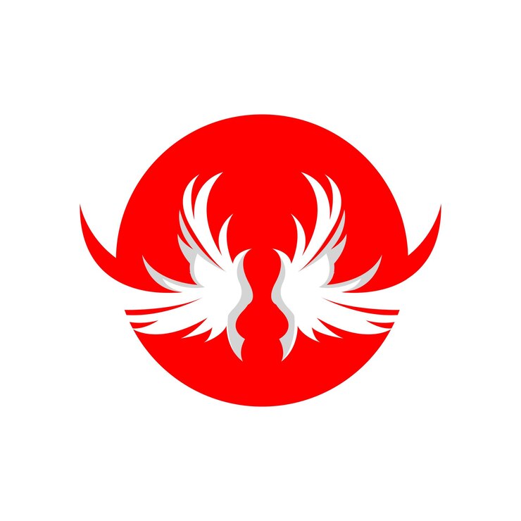 Vector wing logo design vector eagle falcon wings beauty flying bird illustration symbol