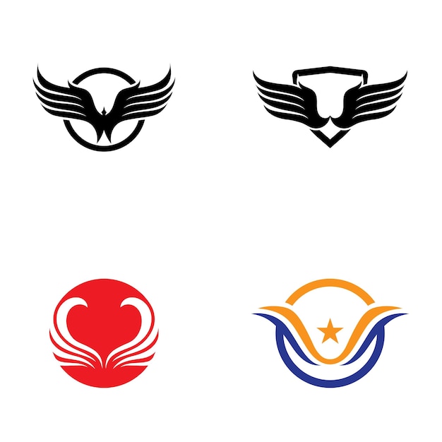 Logo ala e modello di business simbolo