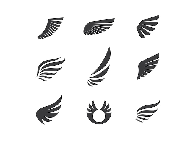 Vector wing logo symbol icon vector illustration template