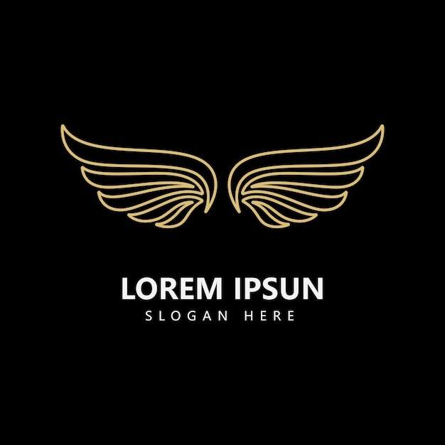 날개 로고 템플릿 벡터 아이콘 디자인