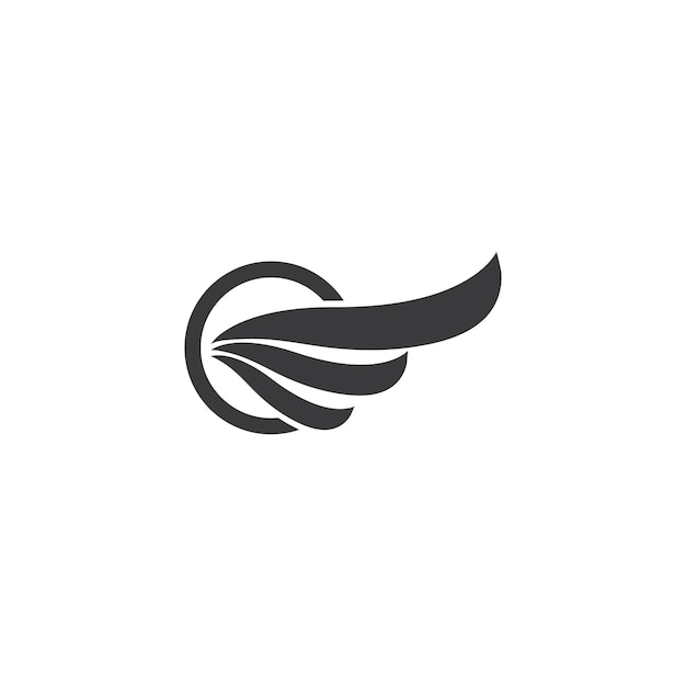 Wing logo template vector icon illustration