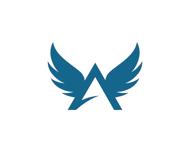 Vettore modello di logo dell'ala