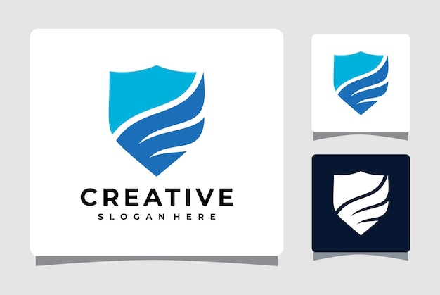 Vector wing shield logo logo template design inspiration