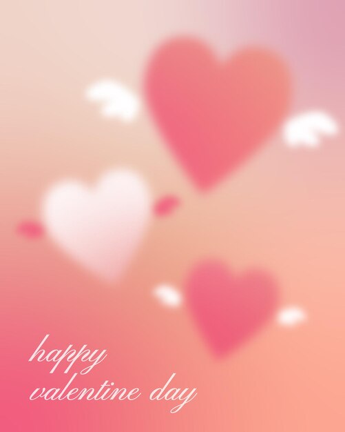 Winged Heart Valentine Greeting Card