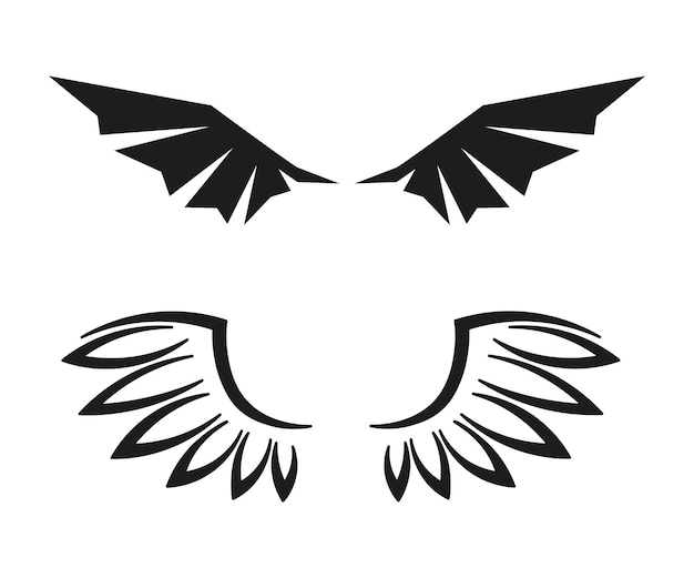 Vector wings icons collection