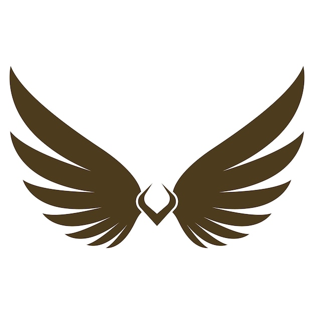 Vector wings illustration design icon logo