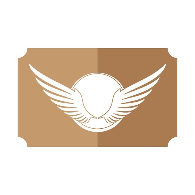 Wings illustration design icon logo