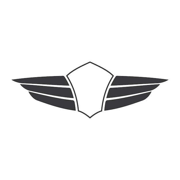 Логотип значка дизайна иллюстрации крыльев