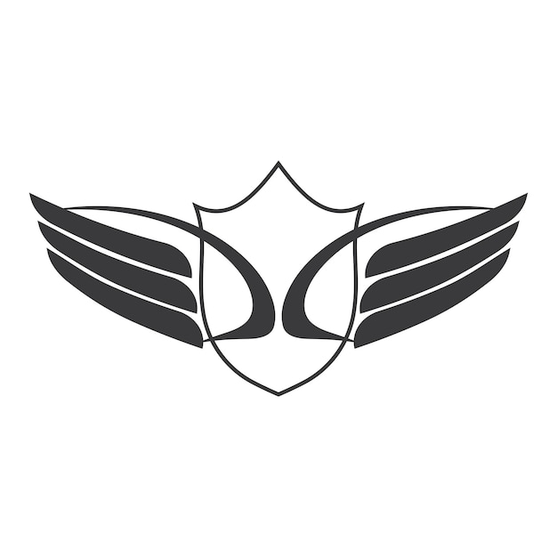 Vector wings illustration design icon logo