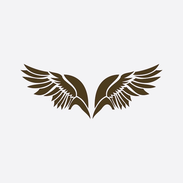 Wings illustration design icon logo