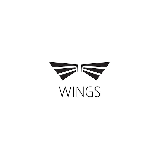 Концепция графического дизайна логотипа Wings