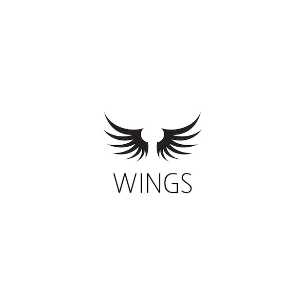 Концепция графического дизайна логотипа wings