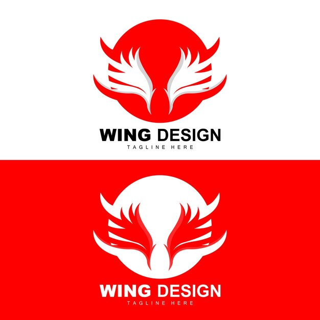 Wings Logo Phoenix Logo Bird Wing Vector Template Illustratie Wing Brand Design