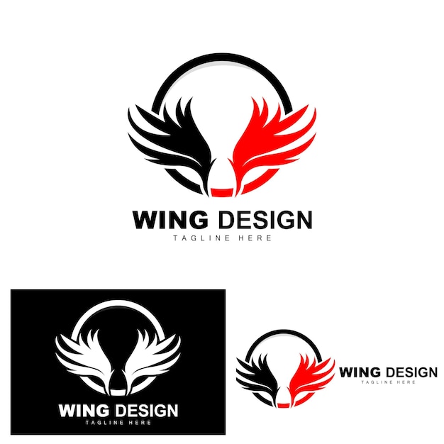 Wings Logo Phoenix Logo Bird Wing Vector Template Illustratie Wing Brand Design