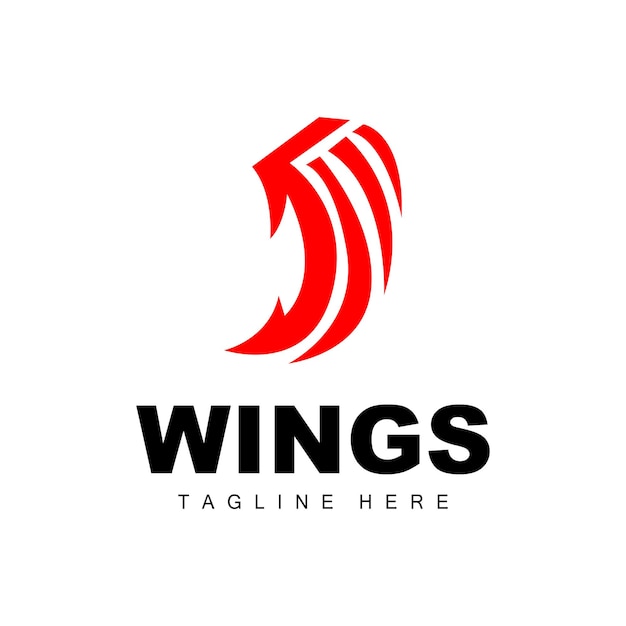 Wings logo phoenix logo bird wing vector template illustratie wing brand design