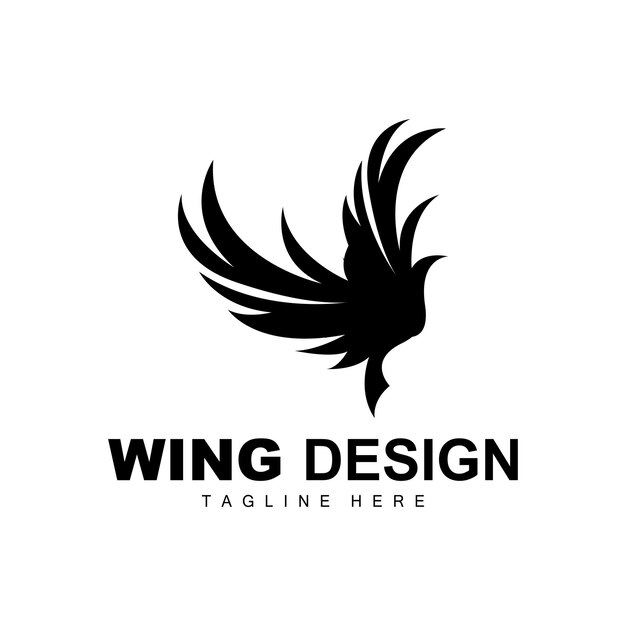 Логотип Крылья Феникс Логотип Крылья Птицы Вектор Шаблон Иллюстрации Крыло Дизайн Бренда