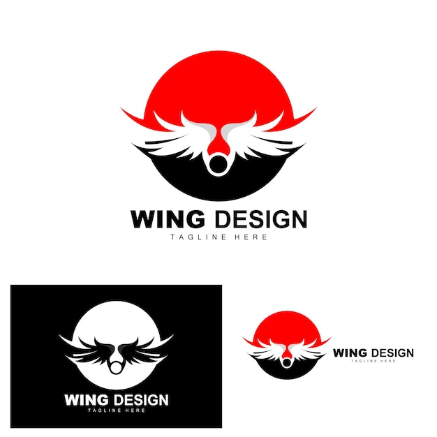 Wings Logo Phoenix Logo Bird Wing Vector Template Illustration Wing Brand Design