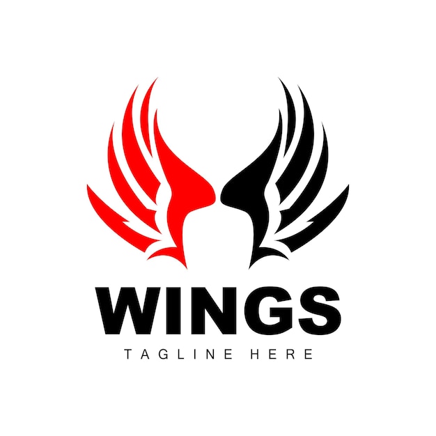 Wings Logo Phoenix Logo Bird Wing Vector Template Illustration Wing Brand Design