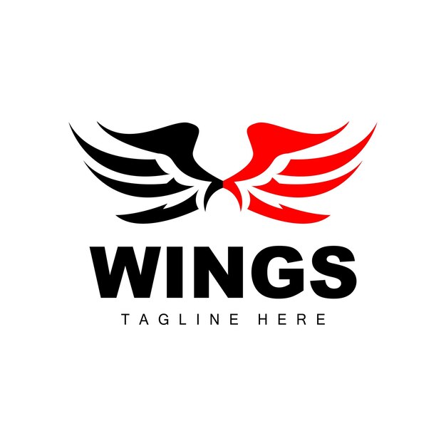 翼のロゴ フェニックスのロゴ 鳥の翼 ベクトル テンプレート イラスト 翼 ブランド デザイン