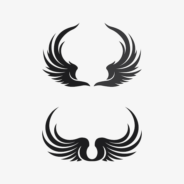 Wings logo vector icon symbol illustration design template