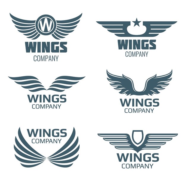 Вектор Логотип крыльев