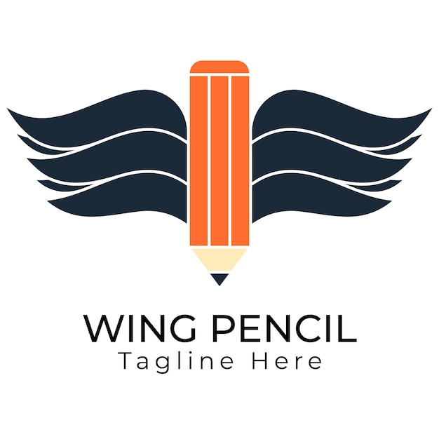 wings pencil logo