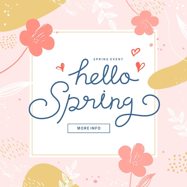 Winkelen Banner Illustratie DesignTropic covers instellen lente seizoen patronen ontwerp