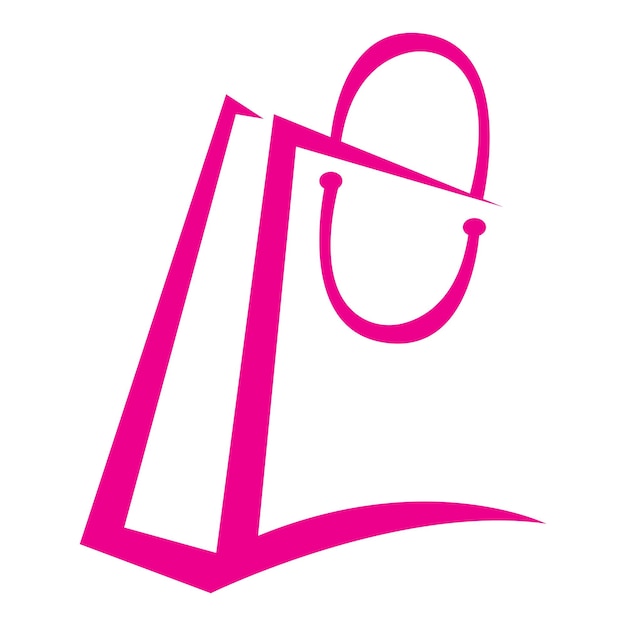 Winkelen logo vector pictogram illustratie ontwerp