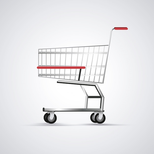 Winkelwagen. handel en winkel pictogram