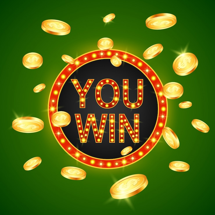 Vector winnaar en groene achtergrond.