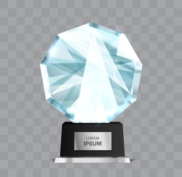 Winnaar glazen trofee Kristalprijs