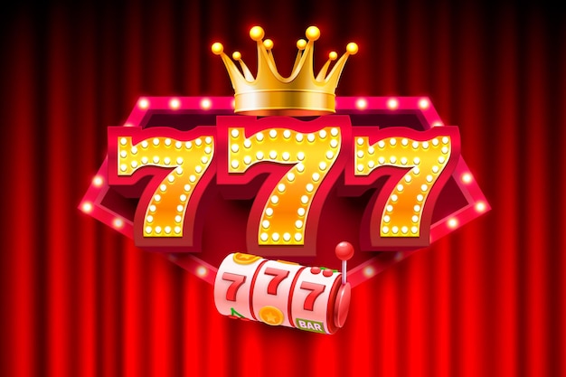 Vector winnaar slots iconen slot machine teken nacht vegas vector illustratie