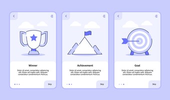 矢量赢家成就目标登陆屏幕