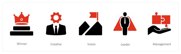 Vector winner creativity and vision