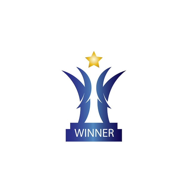 Winner logo champion sport succces vector icon