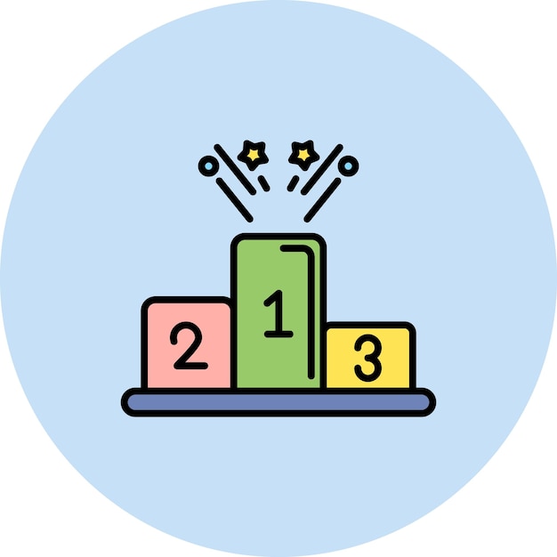 벡터 우승자 포디움 아이콘 터 이미지 스포츠에 사용할 수 있습니다