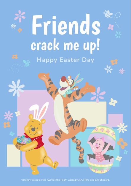 Winnie the Pooh Easter Card