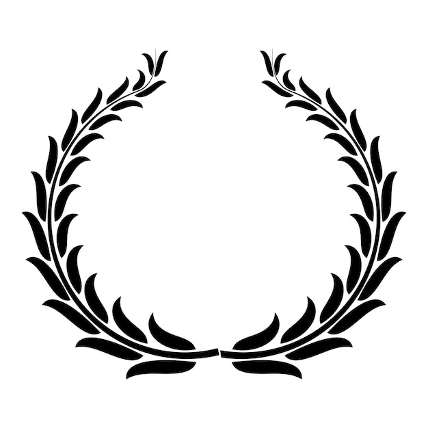 Vector winning wreath icon simple illustration of winning wreath vector icon for web