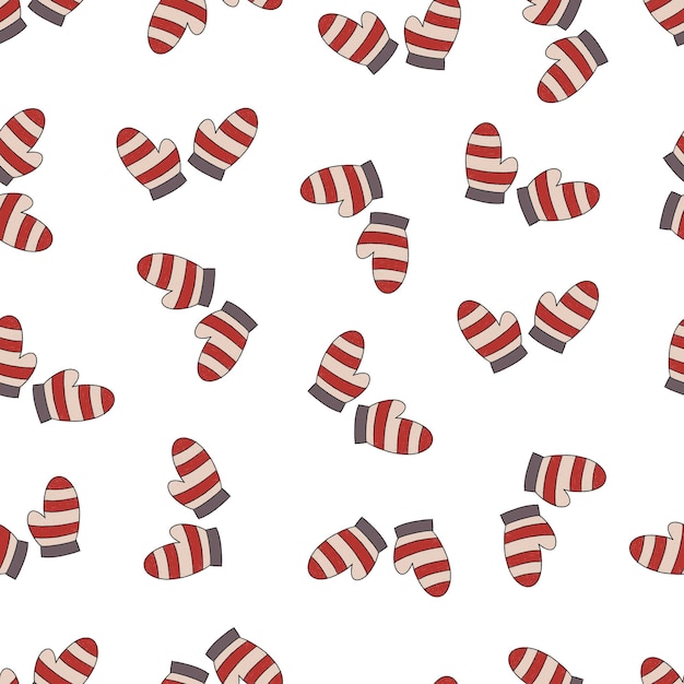 Premium Vector Winter 2025 new year and christmas glove pattern
