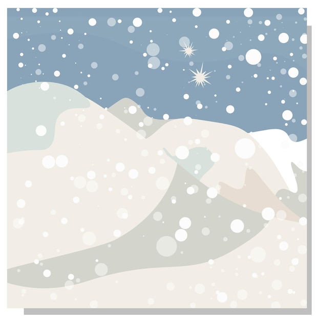 Winter abstract background mountains and snow snowy mountains ski resort banner vector illustration