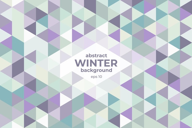 Vector winter abstracte geometrische paarse achtergrond