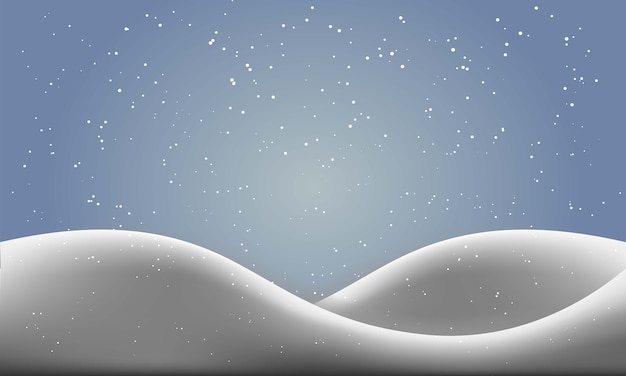 Winter achtergrond met vallende sneeuw en grond bedekt met sneeuw. Kerst achtergrond