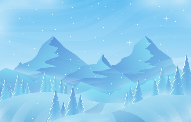 winter background scener