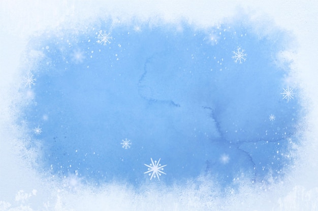 Vector winter background watercolor