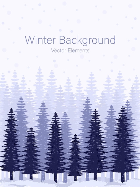 Vector winter background