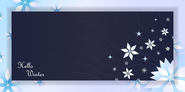 winter banner background blue ice color, simple pattern background