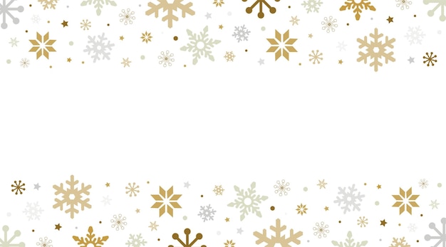 Winter banner with snowflakes. Vector graphics