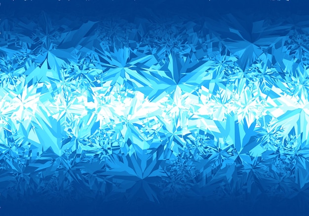 Winter blue frost pattern on white background. Eps8. RGB Global colors. One editable gradient is used for easy recolor