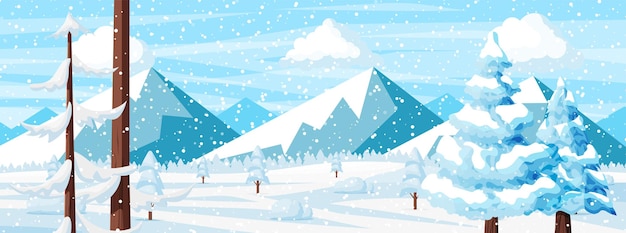 Vector winter christmas background.